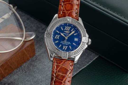 Breitling Cockpit Lady B Class Blue Dial Lady Edelstahl Damenuhr Ref. A67365