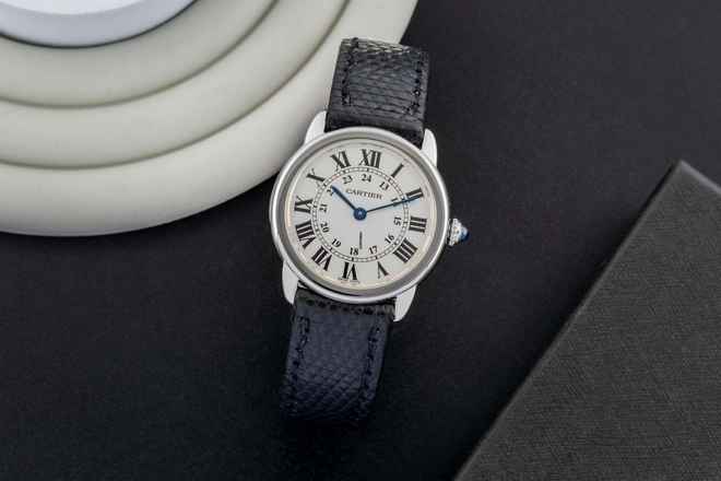  Cartier Ronde Solo de Cartier Edelstahl Quarz Damenuhr Ref. W6700155 2933 