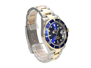 Thumbnail von Rolex Submariner Date 16613 Edelstahl / Gold Blau
