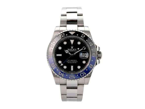  Rolex GMT-Master II Edelstahl Ref. 126710BLNR Oyster 