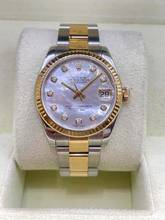Thumbnail von Rolex Lady-Datejust 31 Steel/Gold M.O.P Diamond Dial With box+papers full set