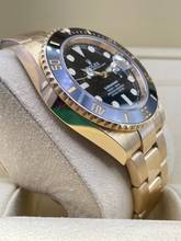 Thumbnail von Rolex Submariner Date Black Dial like NEW Yellowgold 18Kt. with Original Papers