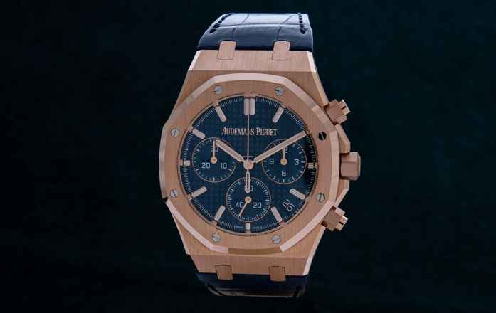  Audemars Piguet Royal Oak Chronograph Selfwinding Chronograph 50th Anniversary Royal Oak 26240OR.OO.D315CR.01 Blue Dial 50th Anniversary 