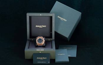 Thumbnail von Audemars Piguet Royal Oak Chronograph Otomatik Kronograf 50. Yıl Anısına Royal Oak 26240OR.OO.D315CR.01 Mavi Kadran 50. Yıl Anısına