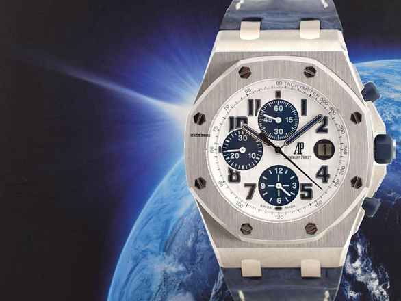 Audemars Piguet Royal Oak Offshore Chronograph 26170st Chronograph Zertifiziert Navy - Wie neu 2008