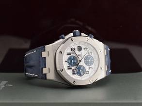 Thumbnail von Audemars Piguet Royal Oak Offshore Chronograph 26170st Chronograph Sertifikalı Navy - Neredeyse Yeni 2008