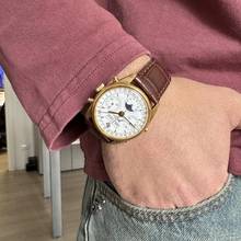 Thumbnail von Paul Picot Etanche Chronograph Dreifachkalender Mondphase Gelbgold 18KT Vollständiges Set