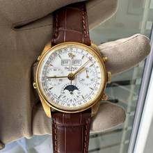 Thumbnail von Paul Picot Etanche Chronograph Dreifachkalender Mondphase Gelbgold 18KT Vollständiges Set