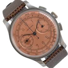 Thumbnail von Longines Chronograph 5508 Oversize caliber 13ZN Flyback salmon dial 1942 TOP Condition
