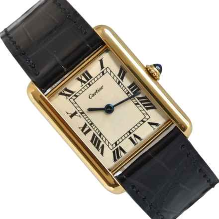 Cartier Tank Louis Cartier London Tank Louis Cartier Groß extra-flach Elfenbein-Zifferblatt Gelbgold 18KT sehr selten