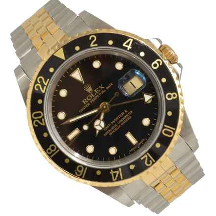 Rolex GMT-Master II 16713 Luminova Zifferblatt schwarzer Bezeltop-Zustand