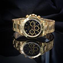 Thumbnail von Rolex Daytona 16528 schwarzes Zifferblatt mit 4 Zeilen, Gelbgold 18KT, aus den 1980er Jahren, vollständiges Set, TOP Zustand