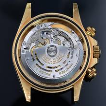 Thumbnail von Rolex Daytona 16528 schwarzes Zifferblatt mit 4 Zeilen, Gelbgold 18KT, aus den 1980er Jahren, vollständiges Set, TOP Zustand