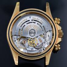 Thumbnail von Rolex Daytona 16528 schwarzes Zifferblatt mit 4 Zeilen, Gelbgold 18KT, aus den 1980er Jahren, vollständiges Set, TOP Zustand
