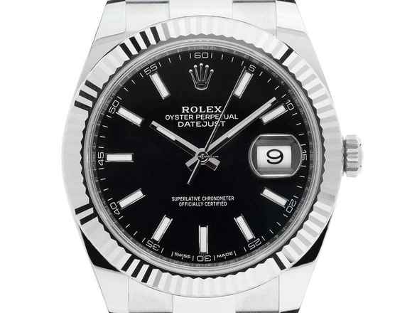  Rolex Datejust 41 Ref.126334 2018 Full Set wie Neu Datejust Stahl 18kt Weißgold 