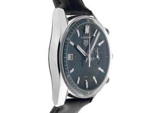 Thumbnail von TAG Heuer Carrera Chronograph Ref.CBS2211.FC6545 2025 Full Set Ungetragen Carrera Chronograph Green Dial Krokoleder Faltschließe