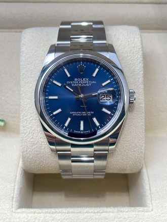  Rolex Datejust 36 Blue Dial Steel 36mm with box and papers 2023 like NEW 