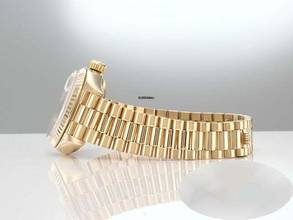 Thumbnail von Rolex Lady-Datejust Gelbgold 750 1996 Diamanten Automatik 18kt Yellow Gold Damen President-band Chronometer Oyster White Dial