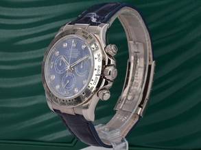 Thumbnail von Rolex Daytona Cosmograph Daytona 116519 New/nos Stickers White Gold Sodalite Diamonds Dial - Ita