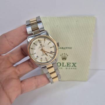 Rolex Oyster Perpetual 34 Ouro & Aço Automático Completo