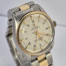 Thumbnail von Rolex Oyster Perpetual 34 Ouro & Aço Automático Completo