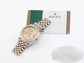 Thumbnail von Rolex Datejust 36 126283 Rbr 2019 Stahl Gelbgold 750 Diamanten Automatik Gold