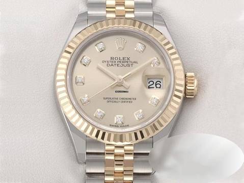 Rolex Lady-Datejust 28 279173 Edelstahl Gelbgold 750 Diamanten Automatik Gold