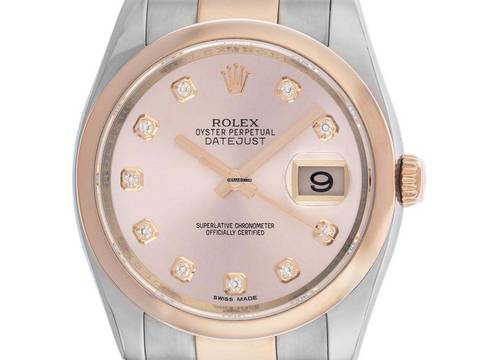 Rolex Datejust 36 Ref.116201 2016 Full Set wie Neu Vintage Datejust Diamanten