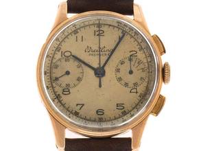 Thumbnail von Breitling Premier Ref.760789 1955 original Box sehr gut Vintage Premier 18kt Roségold
