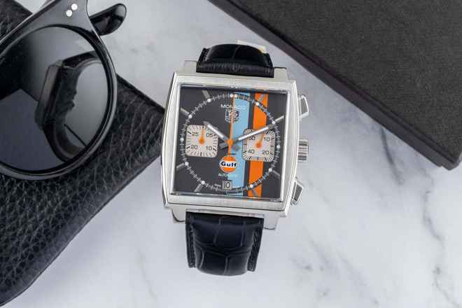 TAG Heuer Monaco Calibre 12 Gulf Edition Ref. CAW2113.FC6250 Sınırlı