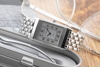 Thumbnail von Jaeger-LeCoultre Reverso Lady Stahl Quarz Damenuhr Ref. Q2618420 260.8.08 Papiere