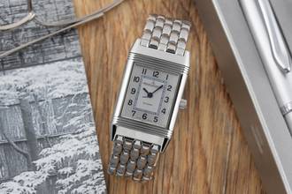 Thumbnail von Jaeger-LeCoultre Reverso Lady Stahl Quarz Damenuhr Ref. Q2618420 260.8.08 Papiere