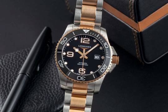  Longines HydroConquest Stahl Automatik Herrenuhr Ref. L3.782.3.58.7 B&P 2022 