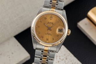 Thumbnail von Tudor Prince Date Stahl / Gold Roman Dial Automatik Ref. 74033 Papiere 2012