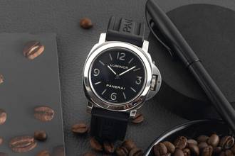 Thumbnail von Panerai Luminor Base Handaufzug Edelstahl Herrenuhr Ref. PAM00112