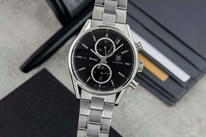  TAG Heuer Carrera Calibre 1887 Chronograph Stahl Automatik Herrenuhr Ref. CAR2110-0 