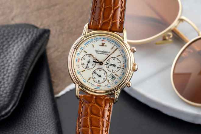  Jaeger-LeCoultre Odysseus Chronograph 18K (0,750) Gold Herrenuhr Ref. 165.7.30 