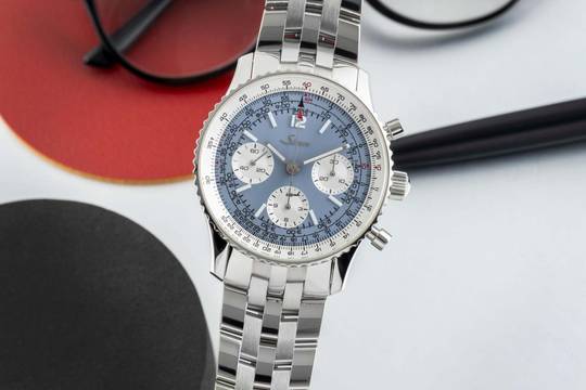  Sinn 903 St HB Chronograph Stahl Automatik Herrenuhr 903.095 Limited 