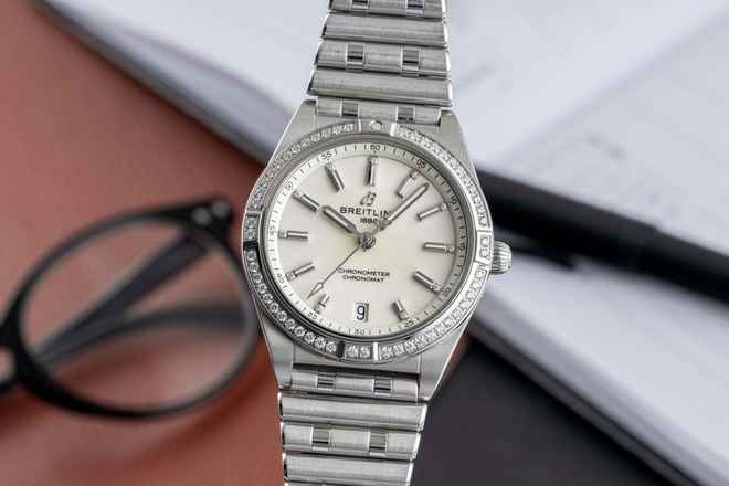  Breitling Chronomat Stahl Automatik Herrenuhr Ref. A10380591A1A1 Box & Papiere 