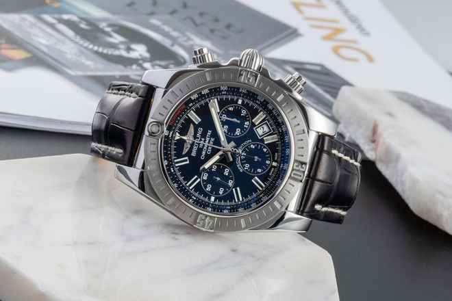 Thumbnail von Breitling Chronomat 44 Chronograph Stahl Automatik Ref. AB011511/BF70 B&P 2017