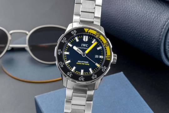  IWC Aquatimer Automatic 2000 Edelstahl Automatik Black Dial Herrenuhr Ref. IW356801 Box 