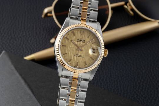 Tudor Prince Date Stahl / Gold Linen Dial Automatik Ref. 74033 Paper 2008