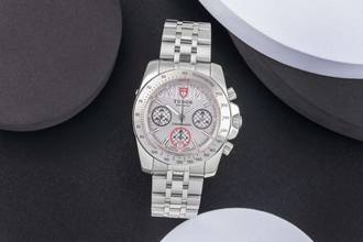 Thumbnail von Tudor Sport Chronograph Silver Dial Edelstahl Automatik Ref. 20300 H-Serie