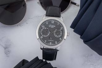 Thumbnail von Glashütte Original Senator Observer Stahl Automatik Herrenuhr R. 100-14-02-02-04