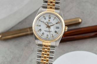 Thumbnail von Rolex Oyster Perpetual Date 34 Stahl / Gold Automatik Herrenuhr Medium Ref. 15053 Klassiker