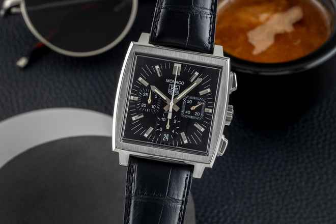 TAG Heuer Monaco Kronograf Çelik Otomatik Erkek Saat CW2111-0 Klasik