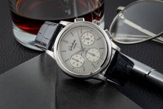 Thumbnail von Glashütte Original Senator Chronograph Stahl Automatik Herrenuhr Ref. 39-31-11-13-04 B&P