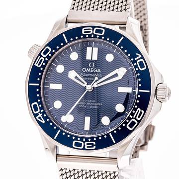 Omega Seamaster Diver 300 M Bond 60th Anni – 210.30.42.20.03.002 – NEW & Unworn – 05/26 Full Set