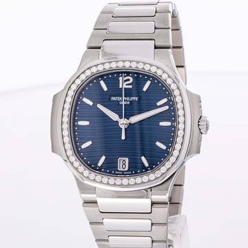 Patek Philippe Nautilus 35 Diamond Bezel – 7118/1200A-001 – NEW & Unworn – 12/2025 Full Set
