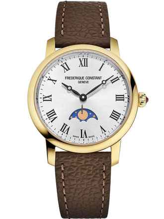 Frederique Constant FC-206RS1S5 Kadın Saati Classic Slimline Ladies Moon 30mm 3ATM